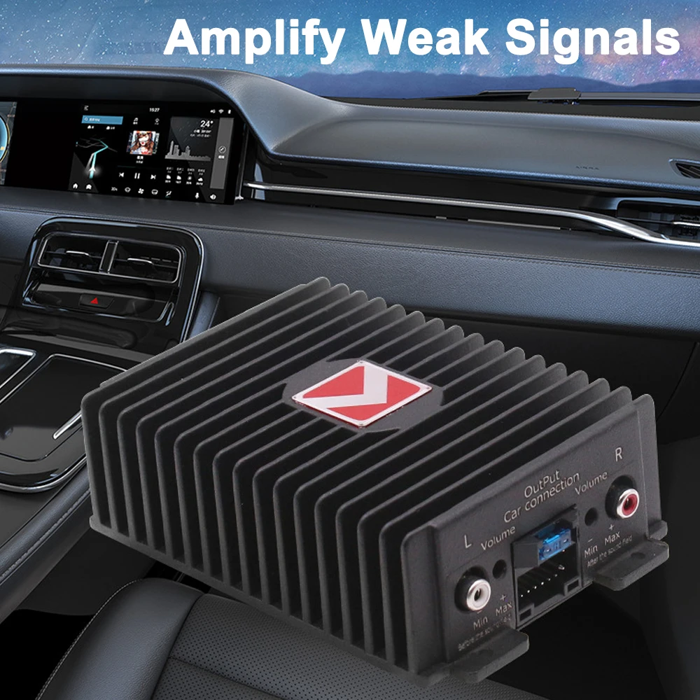 S1e1c5f9f06d14a5a9cba7f3824a93757w.webp 4-Channel Car Amplifier 80Wx4 Audio Modification Power Amplifier Digital Sound Processor Class A/B for Android Car Player - Image 1