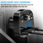 Car Charger FM Transmitter Bluetooth Audio Dual USB Car MP3 Player Autoradio Handsfree Charger 3.1A Fast Charger Car Accessories - Image 4