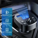 Car Mp3 Player Dual Usb Fast Charger Fm Bluetooth Receiver Bluetooth Compatible 5.0 Fm Transmitter Usb Flash Drive Plug Car Kit - Image 4