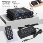 Audio Amplifier S-299 Channel-4.1 Digital AMP Bluetooth 5.0 Rated Power 40Wx4 with Remote for Home Theater Car RVs steamboat - Image 6
