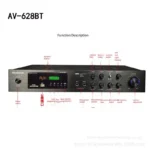 Bluetooth Sound Speaker Amplifier Stereo Audio Amplifier Audio Stereo System Components Ultra-heavy Bass High Power - Image 2
