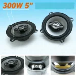 Two 5-inch 300W dual-channel car HIFI coaxial speakers, full-range stereo sound, 4.0 surround sound, 36V safe voltage. - Image 5