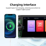 1DIN 6.86inch Universal MP5 Car Radio Support Wireless Carplay Android AUTO AUX USB  BT Touch Screen Multimedia Video Player - Image 6