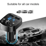 Car Charger FM Transmitter Bluetooth Audio Dual USB Car MP3 Player Autoradio Handsfree Charger 3.1A Fast Charger Car Accessories - Image 3